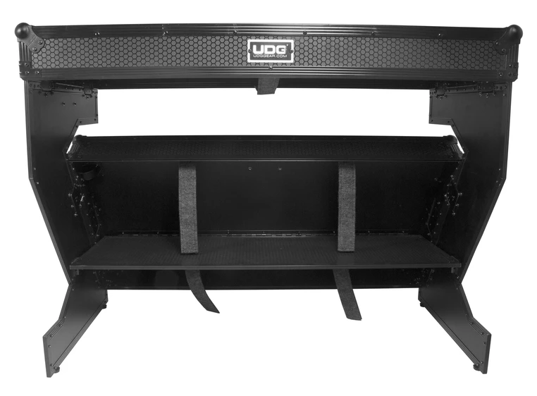 UDG Gear UDG Ultimate Flight Case Portbl Z-Style DJ Table Black Plus (Wheels) 
