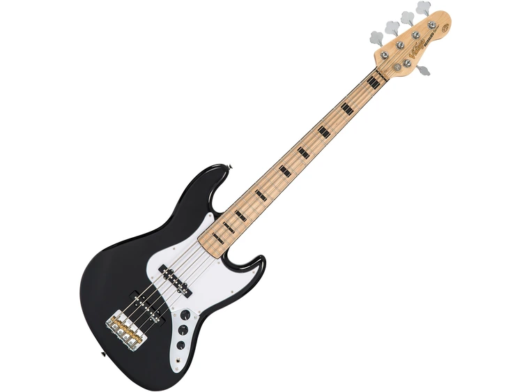 Vintage VJ75 5-strengs bass Gloss Black 