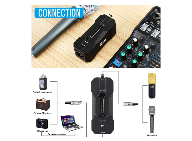 Xvive P1 Portabelt Fantommatnings-aggregat 