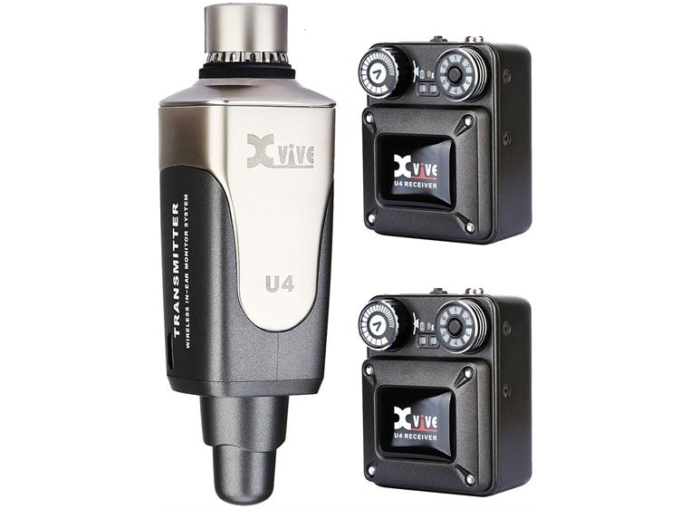 Xvive U4R2 In-ear monitorsystem mono, 2 mottakere (uten øreplugger)