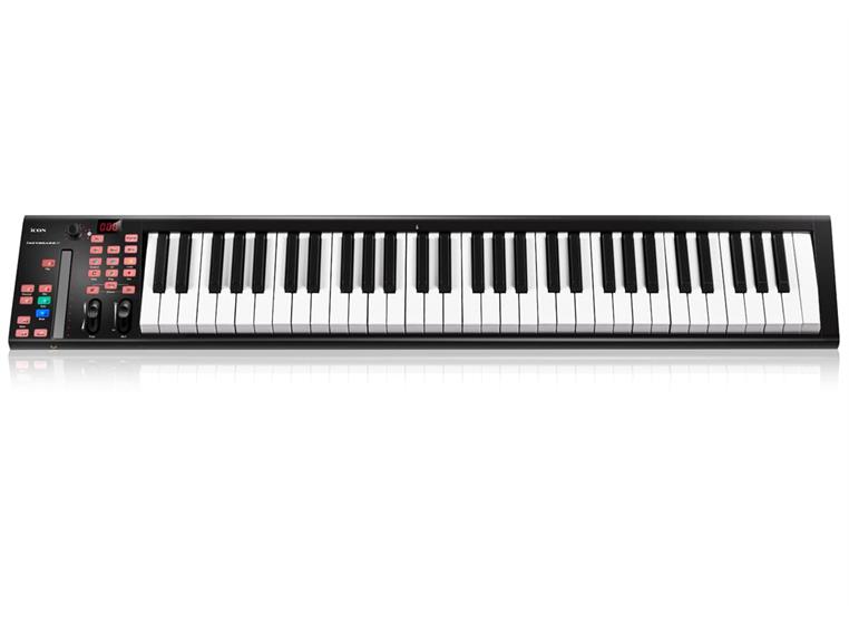 iCon iKeyboard 6X USB MIDI Controller Keyboard, 61 keys