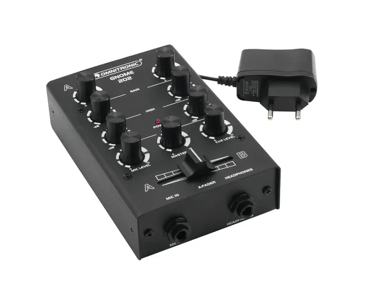 OMNITRONIC GNOME 202 MINI MIXER BLACK