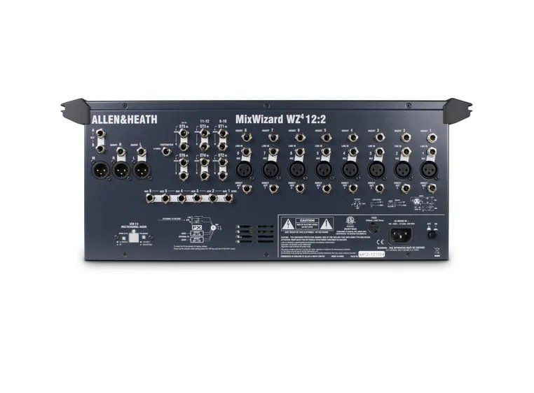 A&H Wizard 12:2 Live Mixer With Built-In Effects 8 Mic/Line 