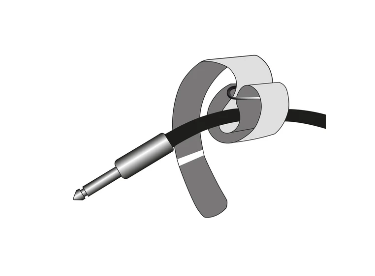 Adam Hall Accessories VR 5080 BLK Hook and Loop Cable Tie 800 x 50mm black 