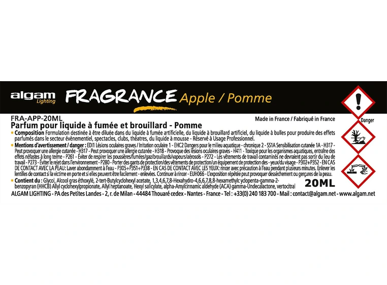 Algam Lighting 20 ML mist fragr apple FOG-APP-20ML 