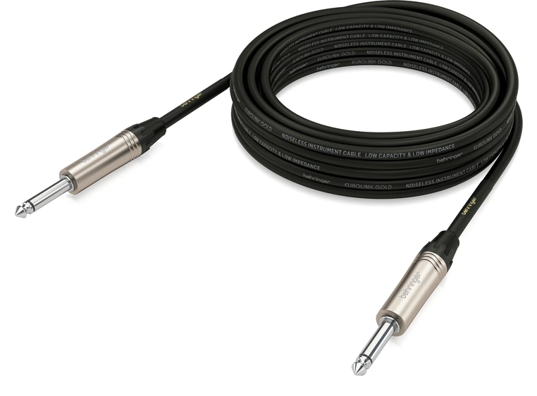 Behringer GIC-600 Gold Performance Instrumentkabel 6m 