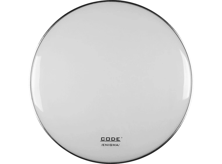 Code Drumheads EWHR18 Enigma series 18" white reso coated kick drum head 