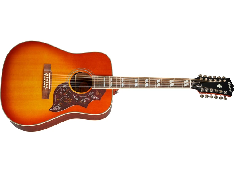 Epiphone Hummingbird 12 All Solid Wood Aged Cherry Sunburst Gloss 