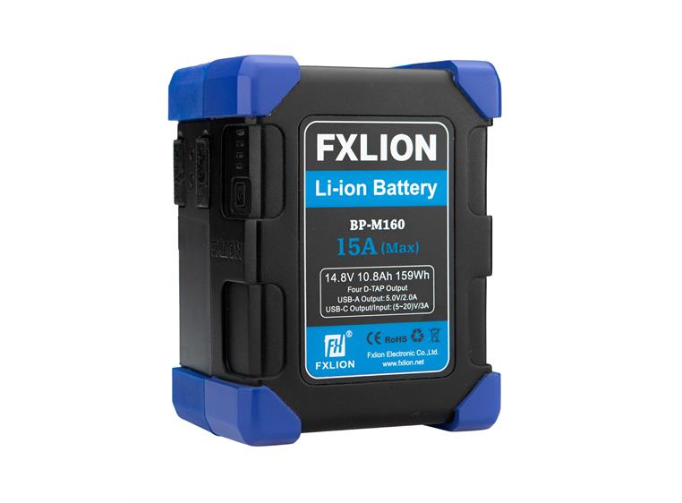 FXLION BP-M160 High Power V-lock batteri 14.8V, 160Wh. 4 x D-tap, USB-A, USB-C