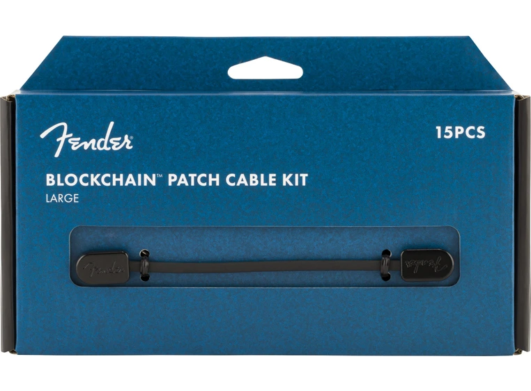 Fender Blockchain Patch Cable Kit Black, Large 