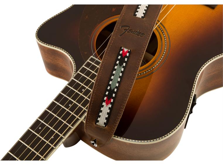 Fender Paramount Acoustic Leather Strap Brown