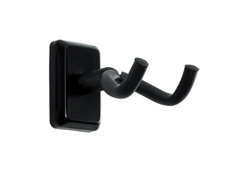 Gator Frameworks GFW-GTR-HNGRBLK Black Wall Mount Guitar Hanger 