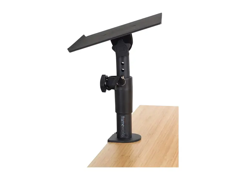 Gator Frameworks GFWSPKSTMNDSKCMP Clamp-On Studio Monitor Stand 
