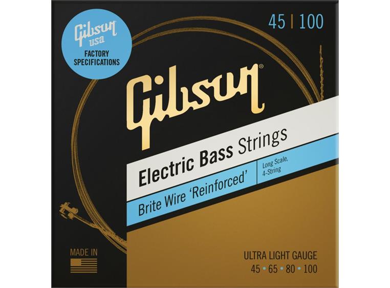 Gibson S&A Long Sc. Brite Wire El. Bass (045-100) Str. 4-Str. - Ul-Light