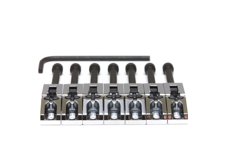 Graph Tech Ghost PN-0080-C7 - Chrome FR-Style Saddle Pickups, 7-String 