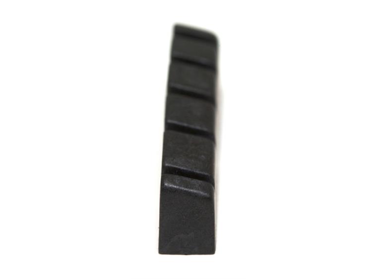 Graph Tech PT-1412-00 Black TUSQ XL Slotted Bass Nut, 5-Str 1/4", Flat