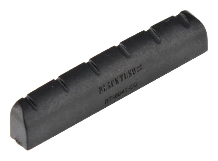 Graph Tech PT-6041-00 Black TUSQ XL Slotted Nut, Y-Style, Rounded, Flat