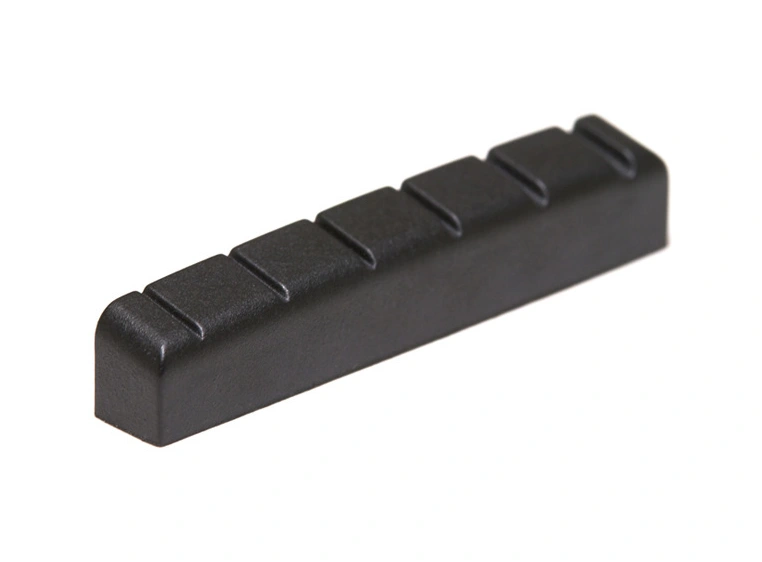 Graph Tech PT-6643-00 Black TUSQ XL Slotted Guitar Nut 43 x 6 mm, Flat 