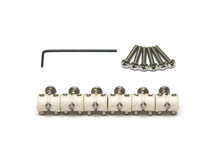 Graph Tech TUSQ PQ-8108-00 - F- style Offset Barrel Saddles, 6 String 