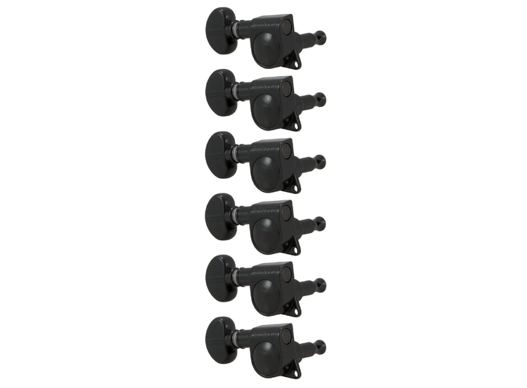 Grover 305BCL6 Mid-Size Rotomatics w/Round Button 6-in-Line, LH Right Bk Ch 
