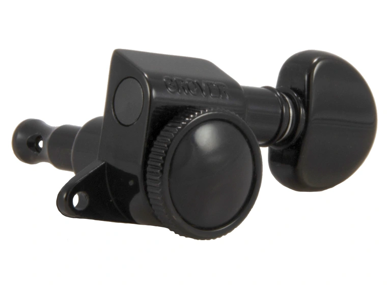 Grover 505BC Mini Roto-Grip Locking Rotomatics, 3+3 - Black Chrome 