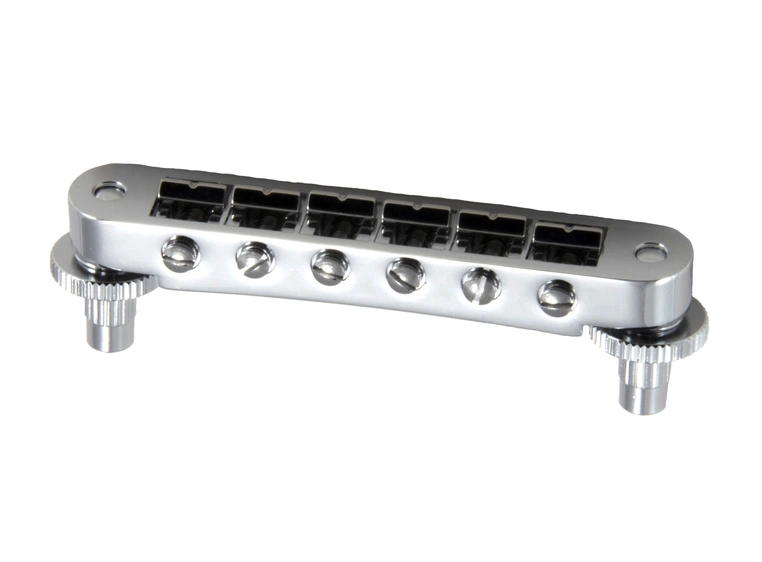 Grover 520C Tune-O-Matic Guitar Bridge (Notched) - Chrome 