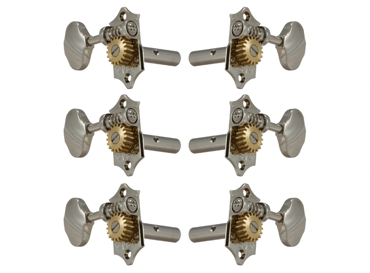 Grover H97-18N Original Sta-Tite Guitar Machine Heads, 3+3 - Nickel 