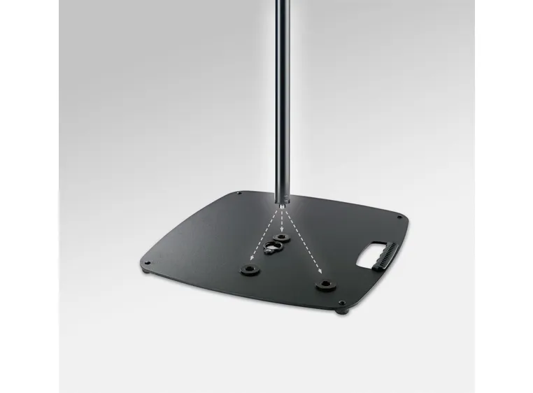 K&M 26706 Base for stativstenger M20.,Sort. 