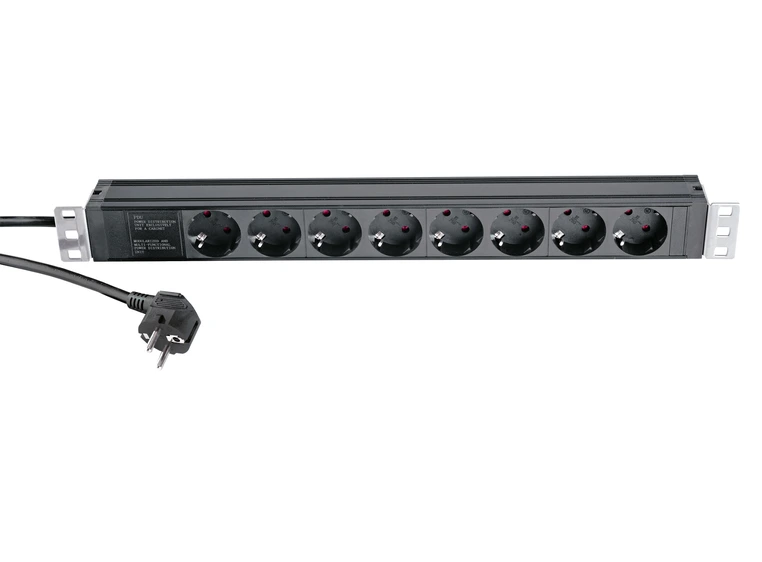 K&M 28673 19"-Power box 8 sockets 