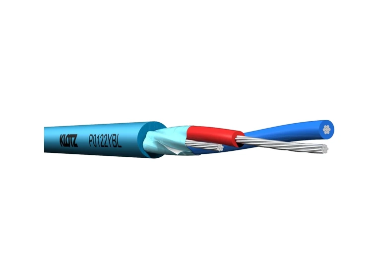 Klotz Balanced Wiring cable 1x2x0,22mm PVC blue 200m 