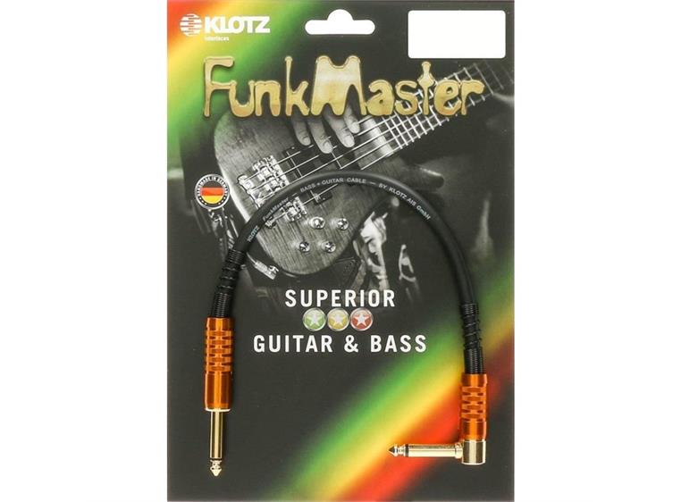 Klotz FunkMaster Ubalansert pedal patch med vinkel jack 60cm