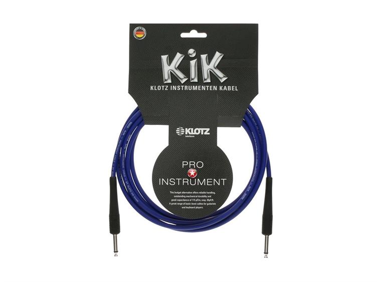 Klotz KIK Instr.Cable Jack 2p - Jack 2p blue 1,5m