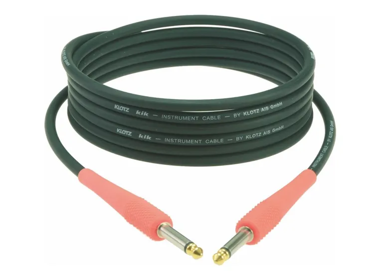 Klotz KIK Instr. Cable red sleeves Jack 2p - Jack 2p, 3m 