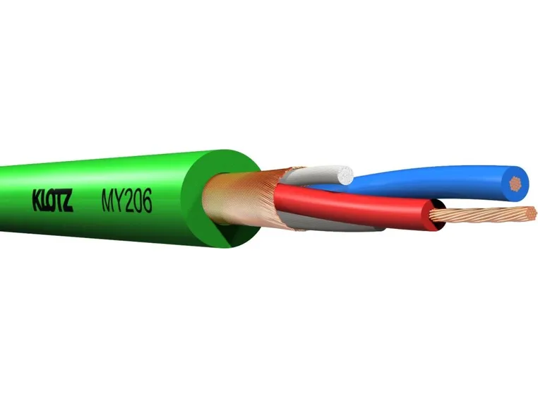 Klotz MY206GN Mikrofonkabel pro 2 x 0.22 mm2 PVC Green 100m 