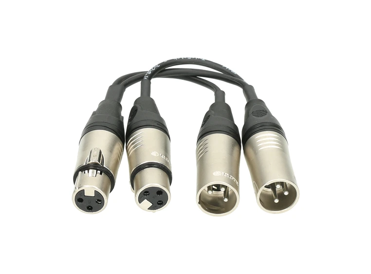 Klotz XLR z-adapter 2x XLR F - 2x XLR M 