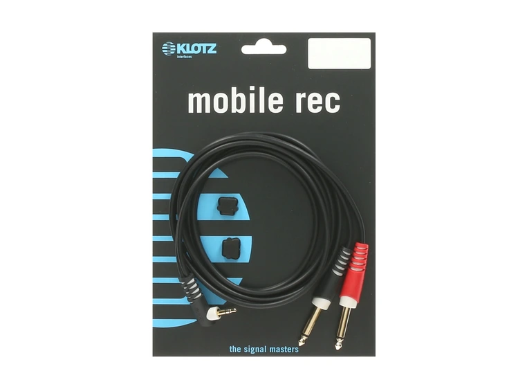 Klotz Y cable angle Mini jack st. to 2xJack M 1m 