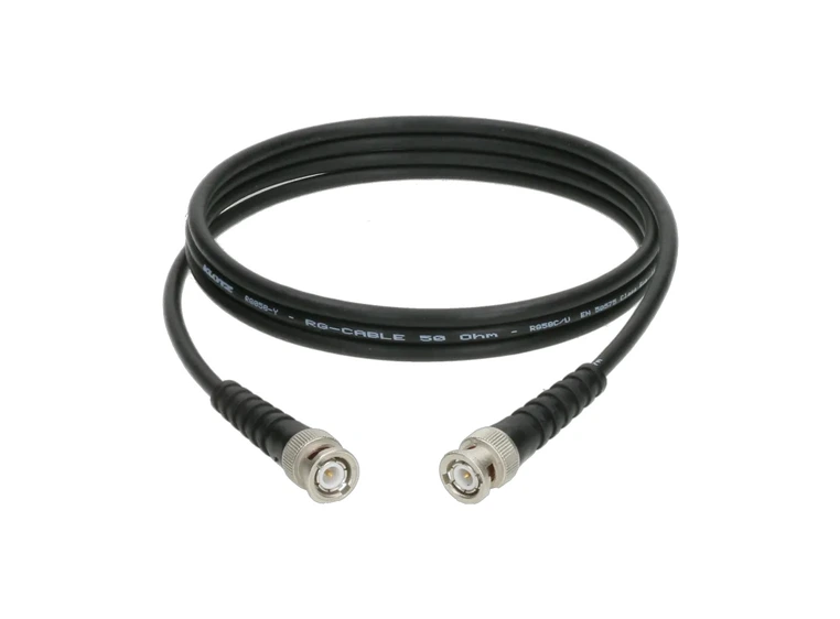 Klotz flexible 50 ohm BNC cable Male/Male RG58C/UE 3m 