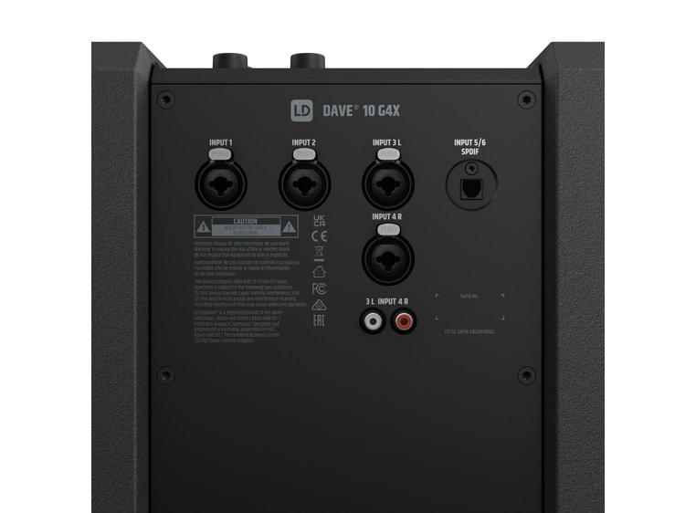 LD Systems DAVE 10 G4X Kompakt 2.1 Aktivt PA-anlegg 