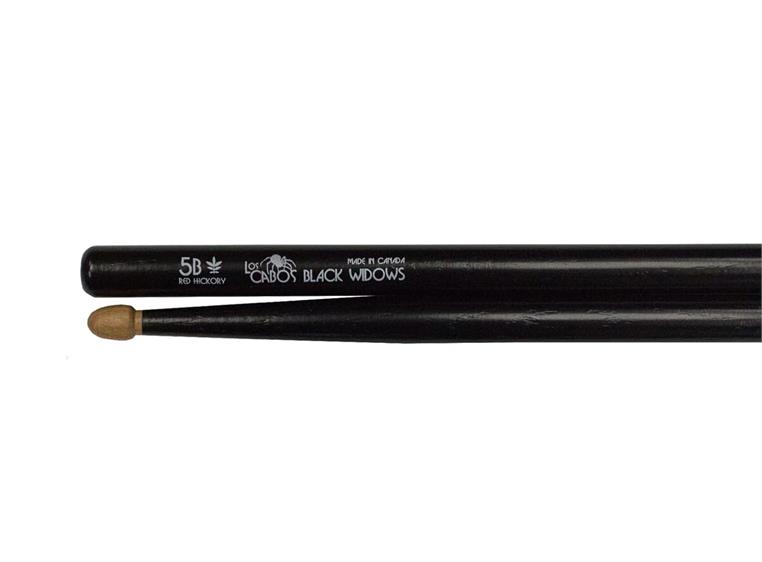 Los Cabos 5B Black Widow Red Hickory Wood Tip - LCD5RHBW