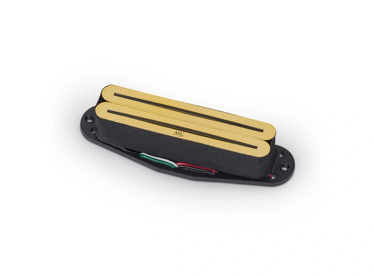 MEC Blade Design S-Style Humbucker Guitar Pickup, Open Bobbin - Gold 