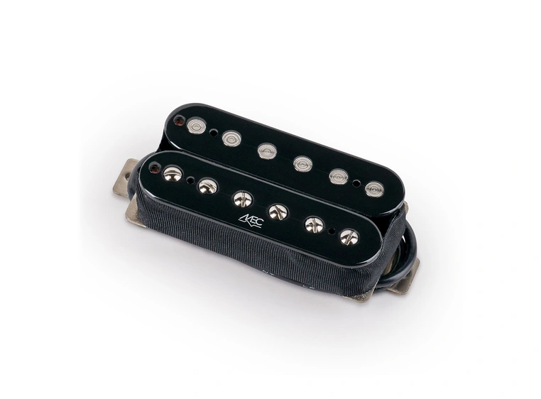 MEC Modern Humbucker Guitar Pickup Bridge, Open Bobbin - Black 