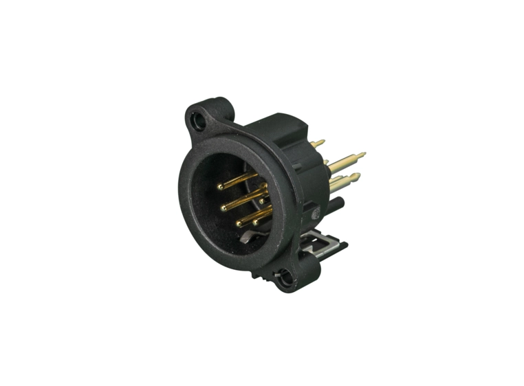 Neutrik NC5MAV XLR chassis 5P Han frontpanel vertikal PCB 