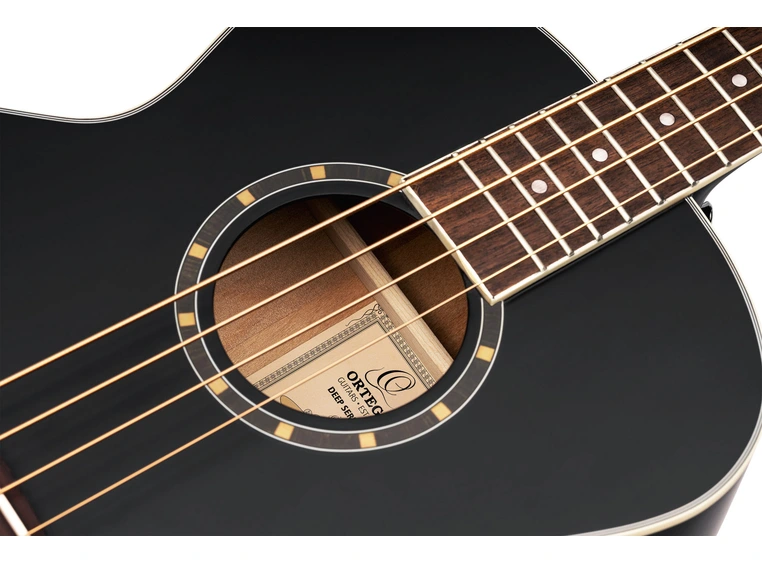 Ortega D7E-SBK-4 4-strängad Ak. bass Med mik., Non cutaway, Satin Black 