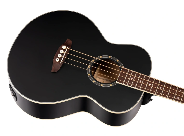 Ortega D7E-SBK-4 4-strängad Ak. bass Med mik., Non cutaway, Satin Black 