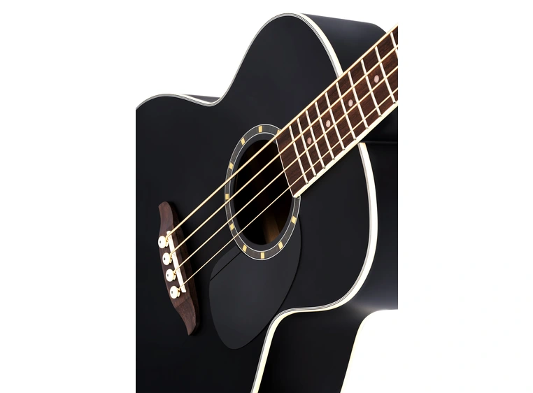 Ortega D7E-SBK-4 4-strängad Ak. bass Med mik., Non cutaway, Satin Black 
