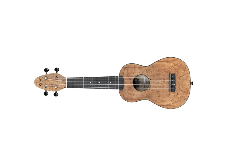 Ortega K3-SPM-L Keiki Soprano ukulelepakke, Spalted Maple, Lefthand 