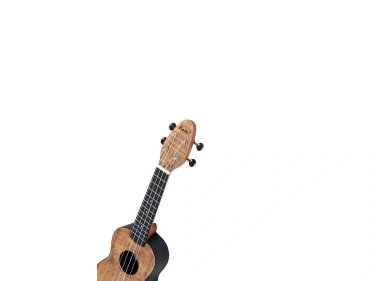 Ortega K3-SPM-L Keiki Soprano ukulelepakke, Spalted Maple, Lefthand 