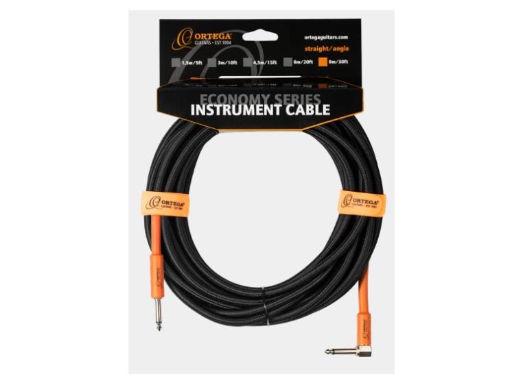 Ortega OECI-30 Instrument cable 30 ft Angled/Straight plugs