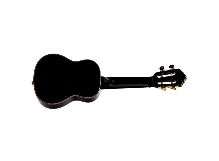 Ortega RUOX-SO Sopran ukulele med bag Onyx Series, Gloss Black