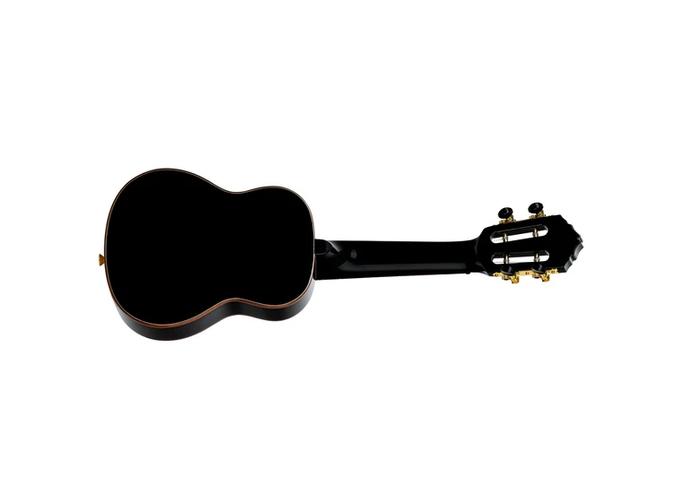 Ortega RUOX-SO Sopran ukulele med bag Onyx Series, Gloss Black 